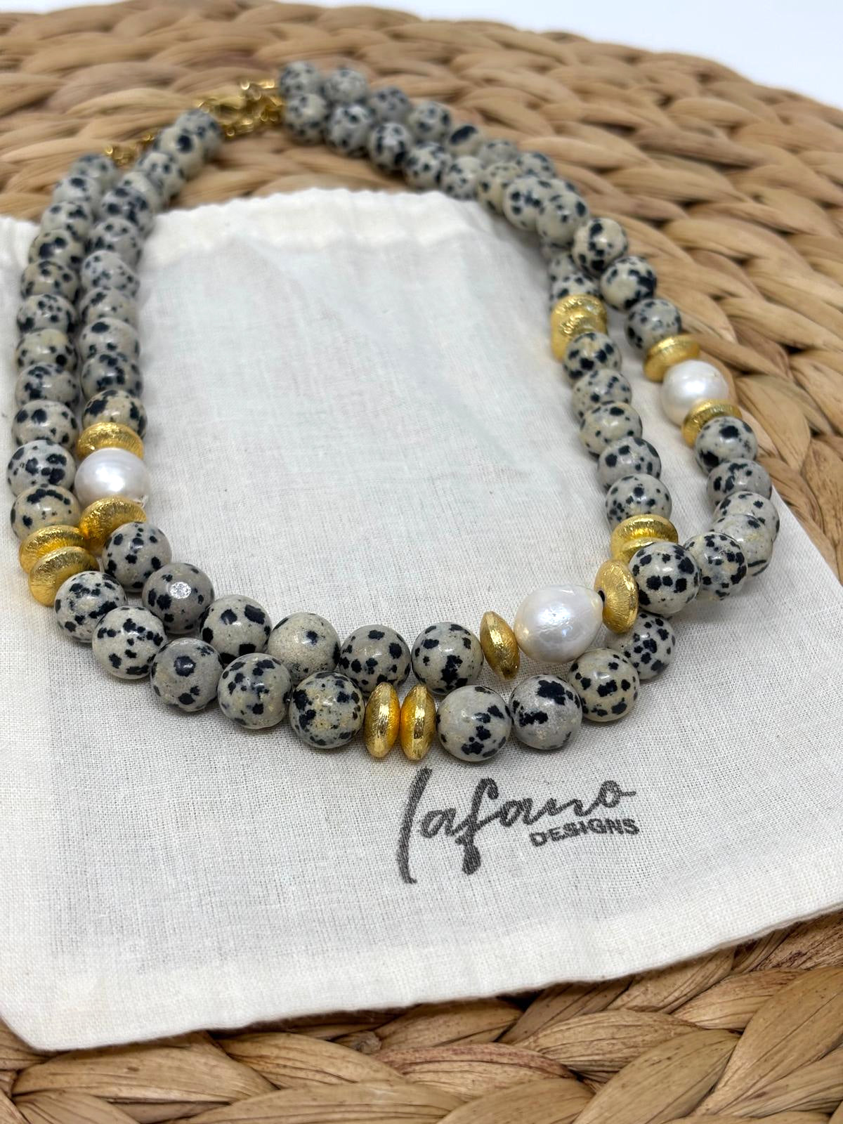 Jasper Dots Necklaces image 0