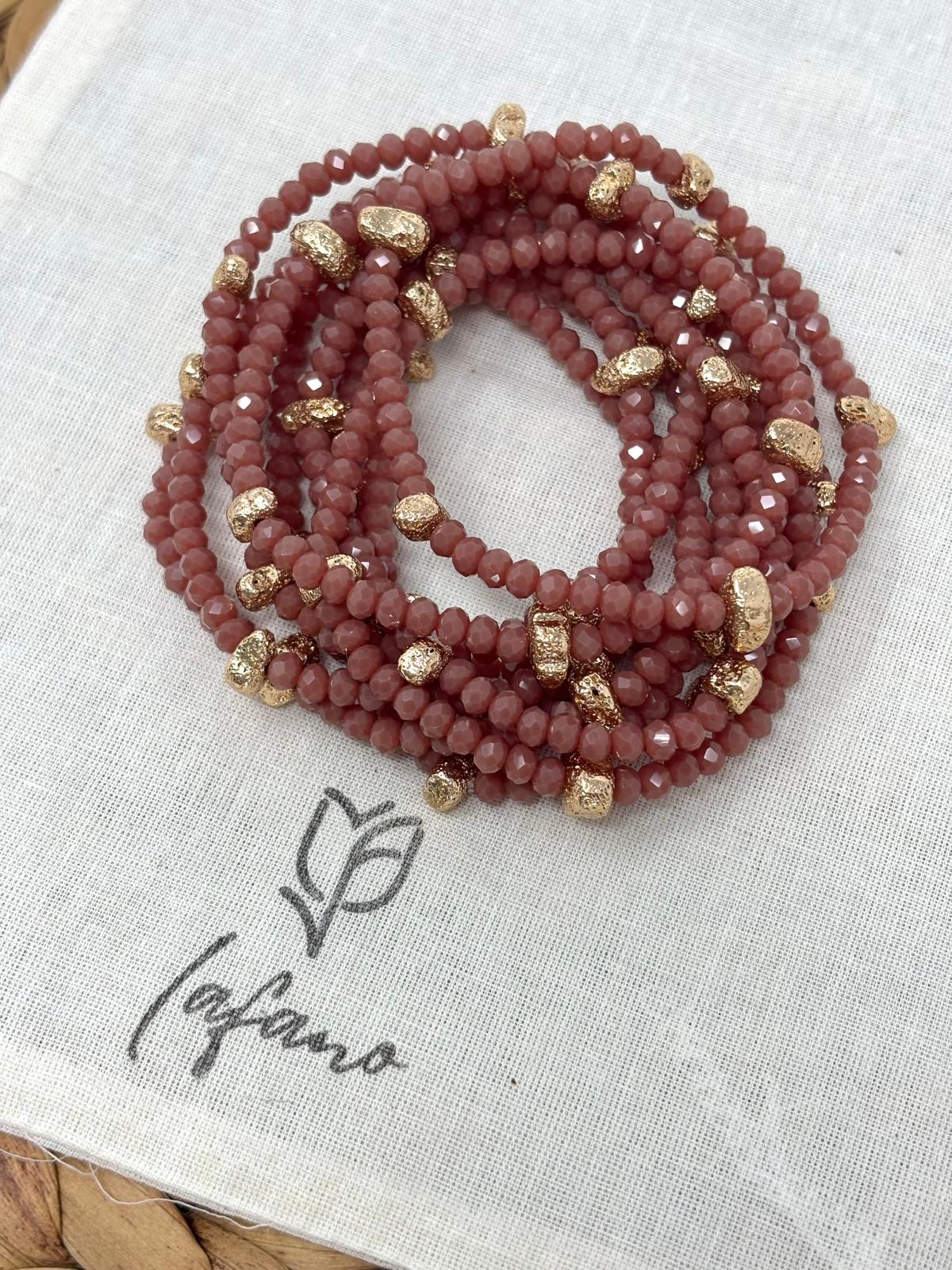 Dusty Rose Bracelets Set
