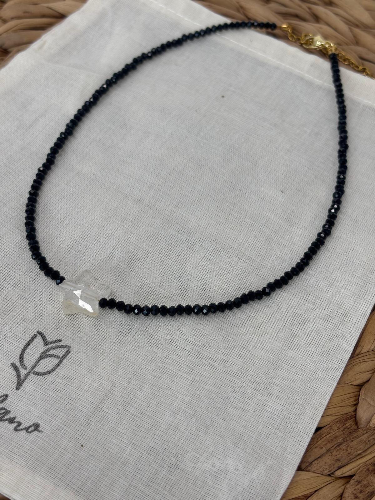 Black & White Star Necklace