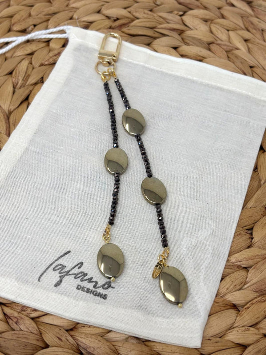 Hematite Bag Charm image 0