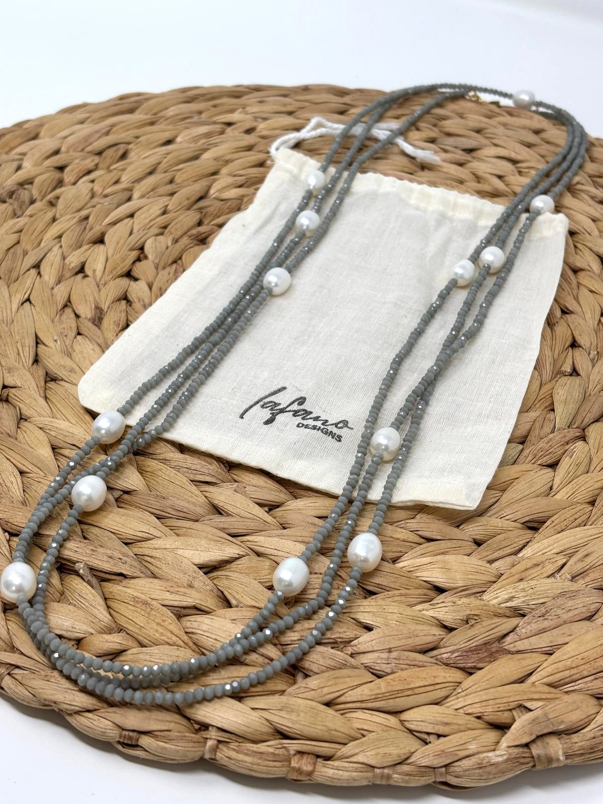Infinity Gray Necklace image 0