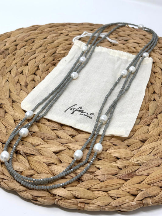 Infinity Gray Necklace image 0