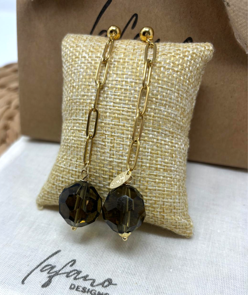 Smoky Quartz Dangle Earrings image 1