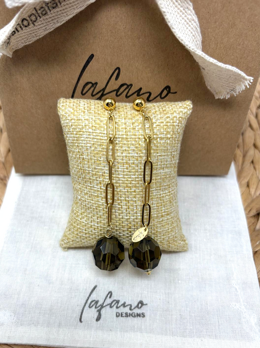 Smoky Quartz Dangle Earrings image 0