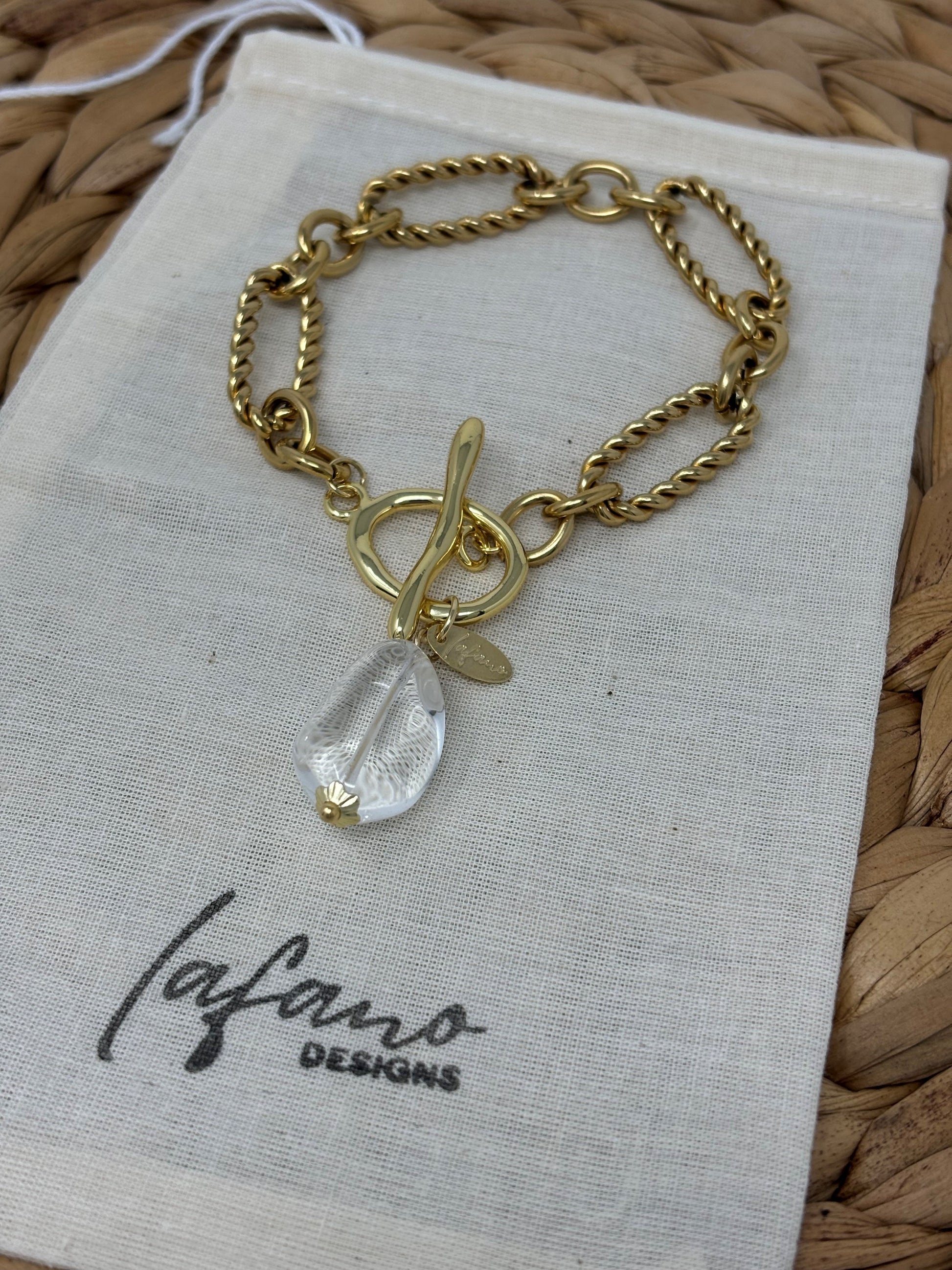 Catena Quartz Gold Plated Bracelet image 0