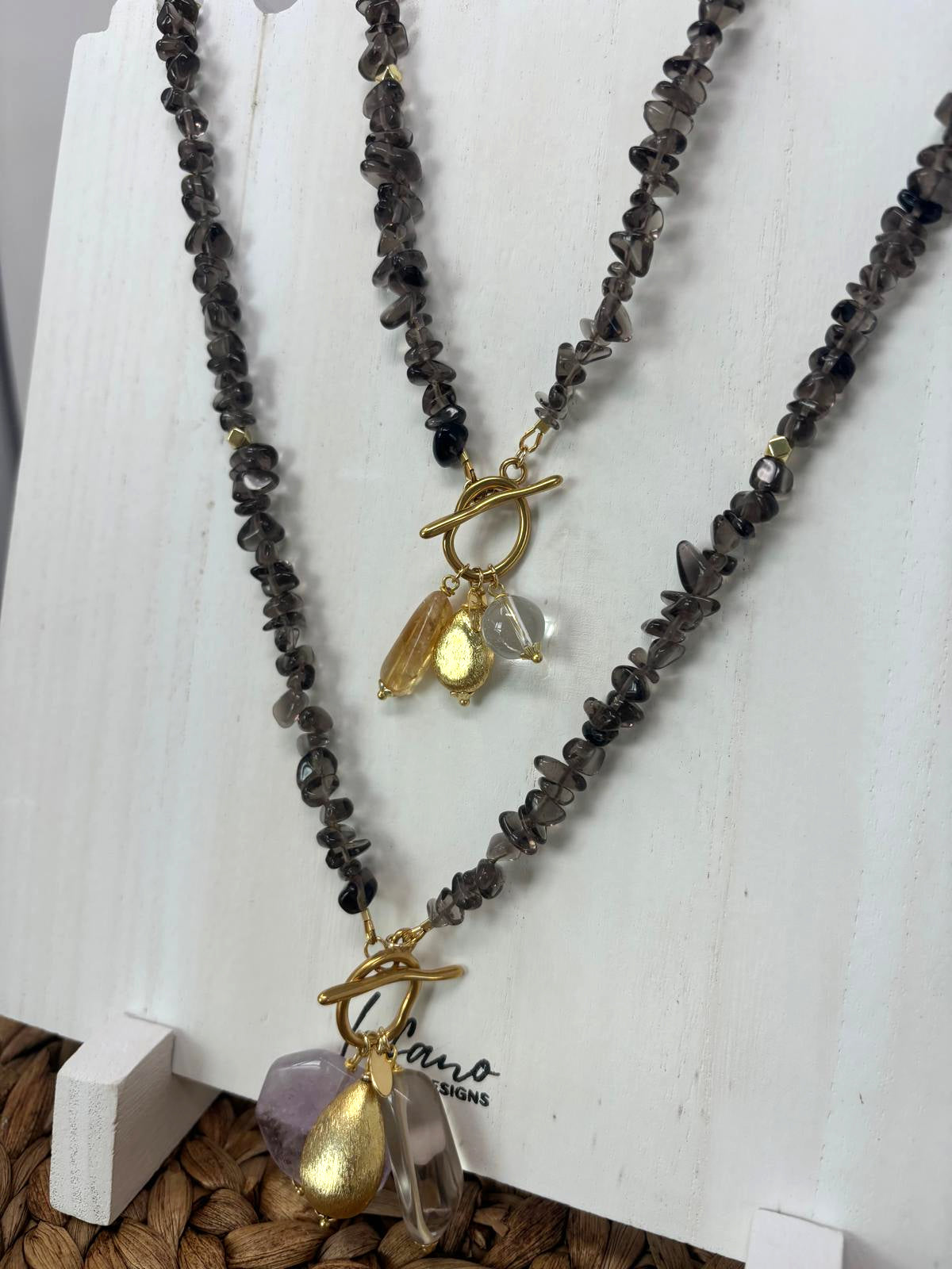 Smoky Charms Long Necklace image 3