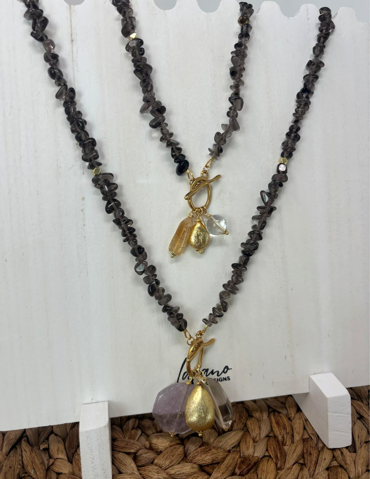 Smoky Charms Short  Necklace image 3