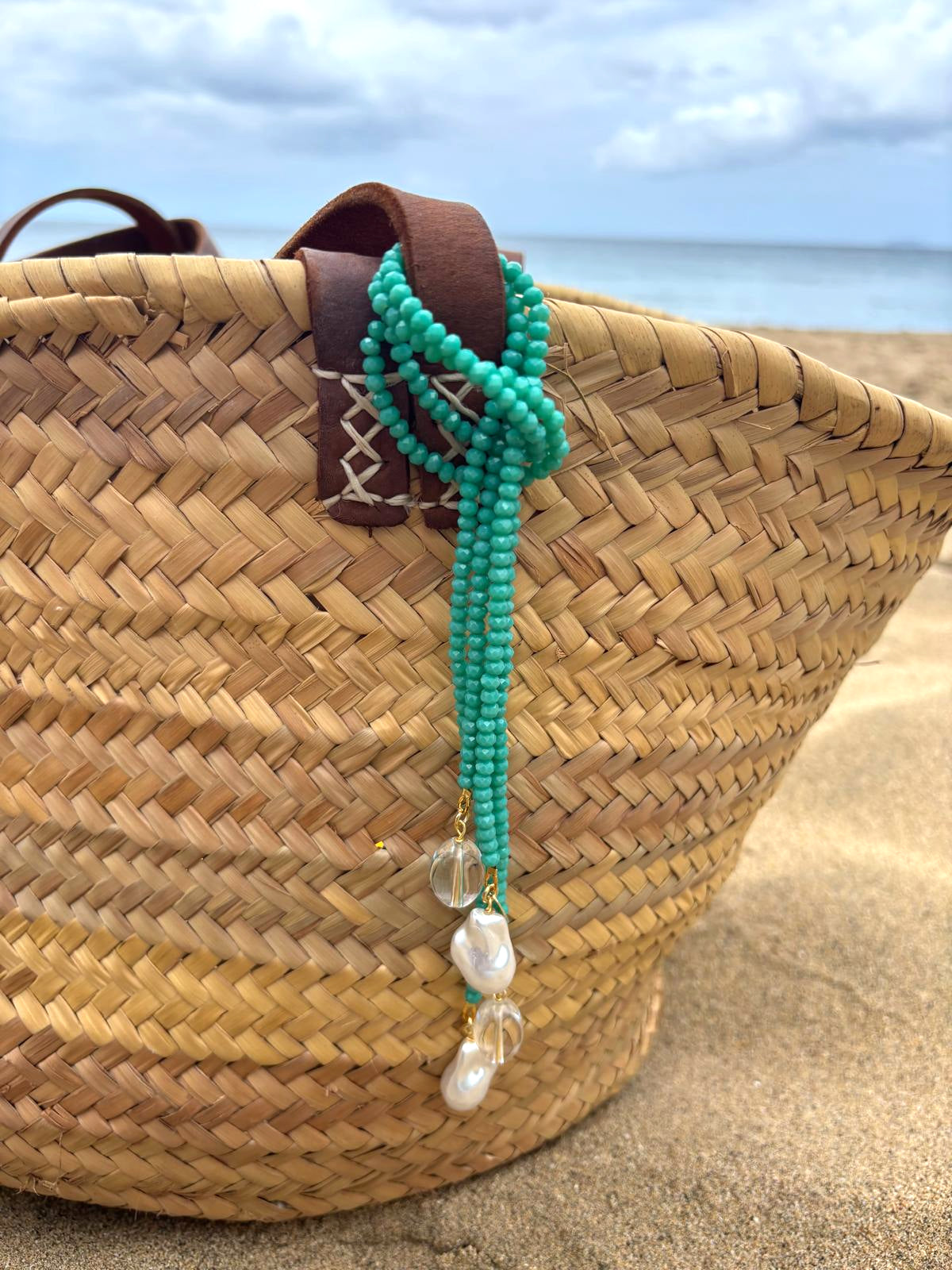 Beach Turquoise Loop Bag Charm image 1