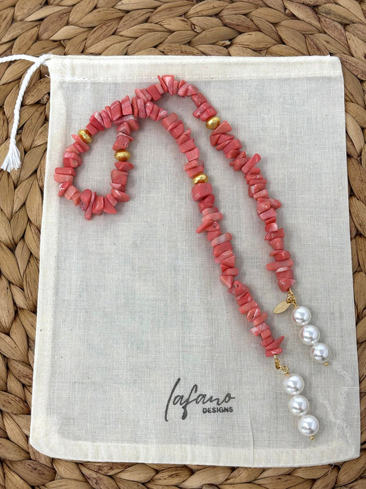 Coral Loop Bag Charm image 0