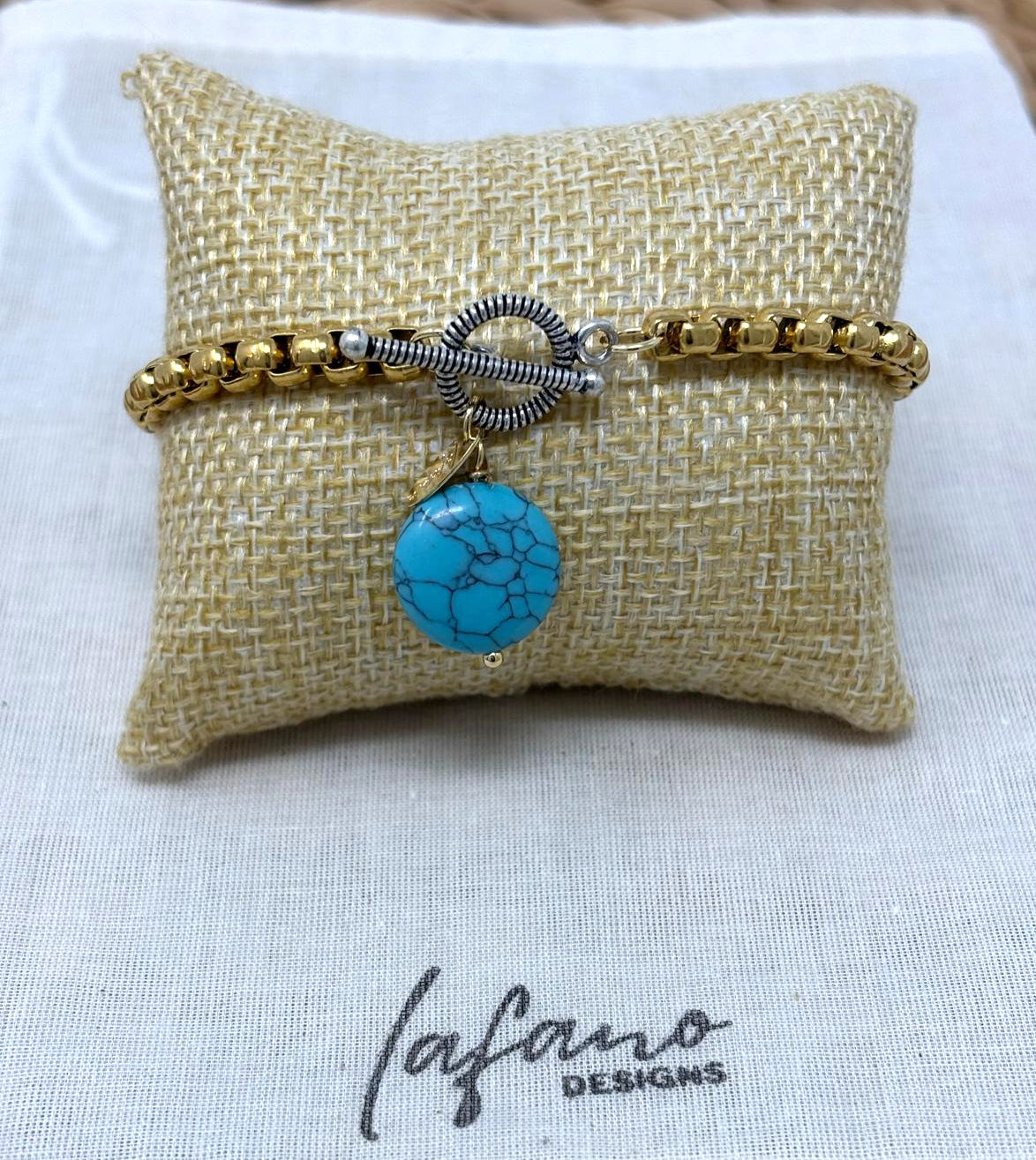 Box Chain Gold Plated Charm Bracelet image 3