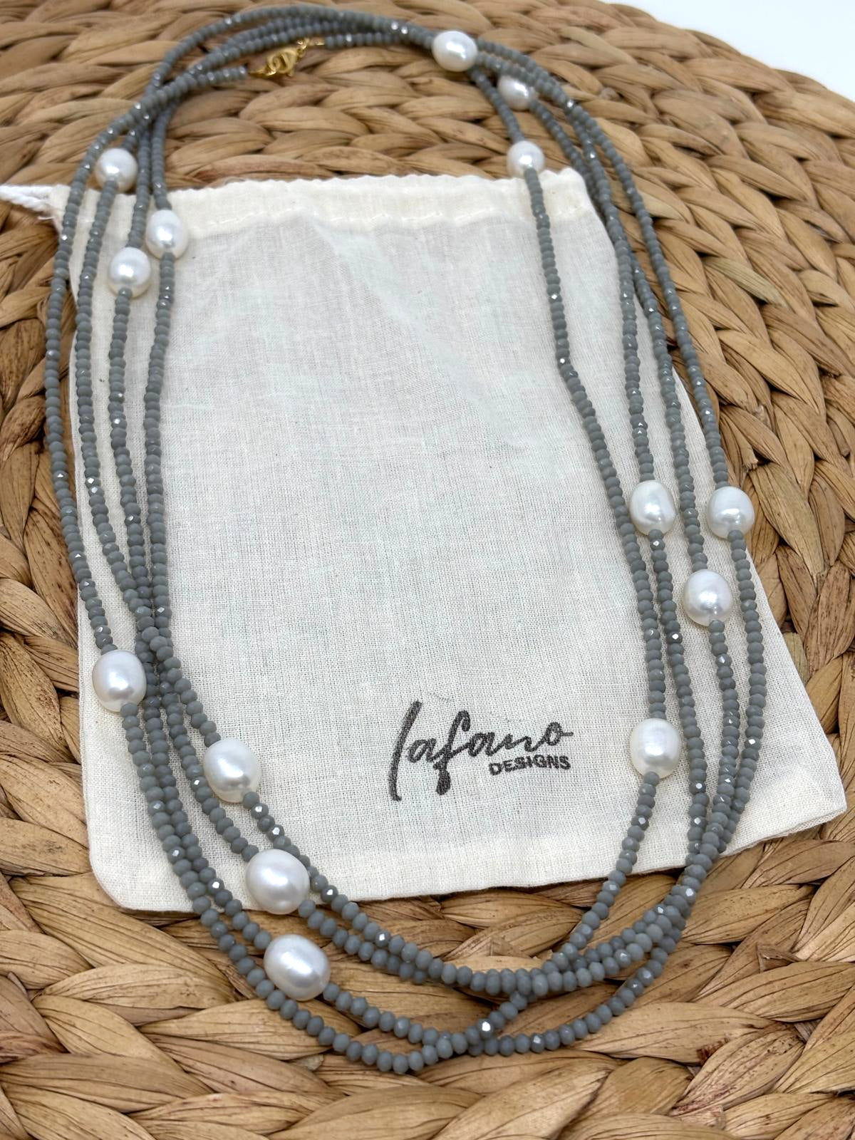 Infinity Gray Necklace image 3