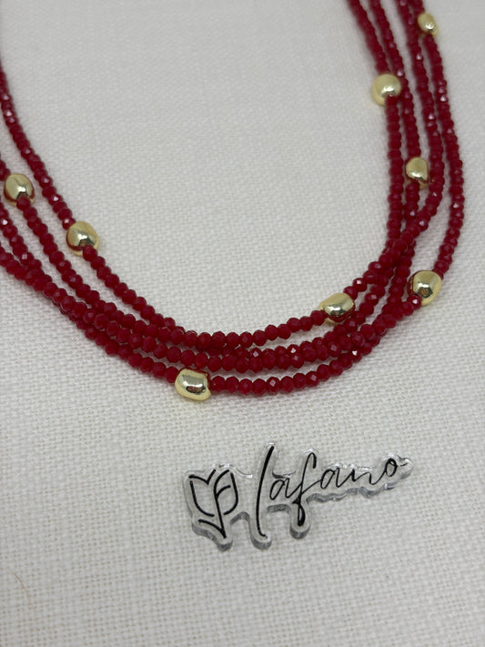 Ferrari Red Infinity Necklace