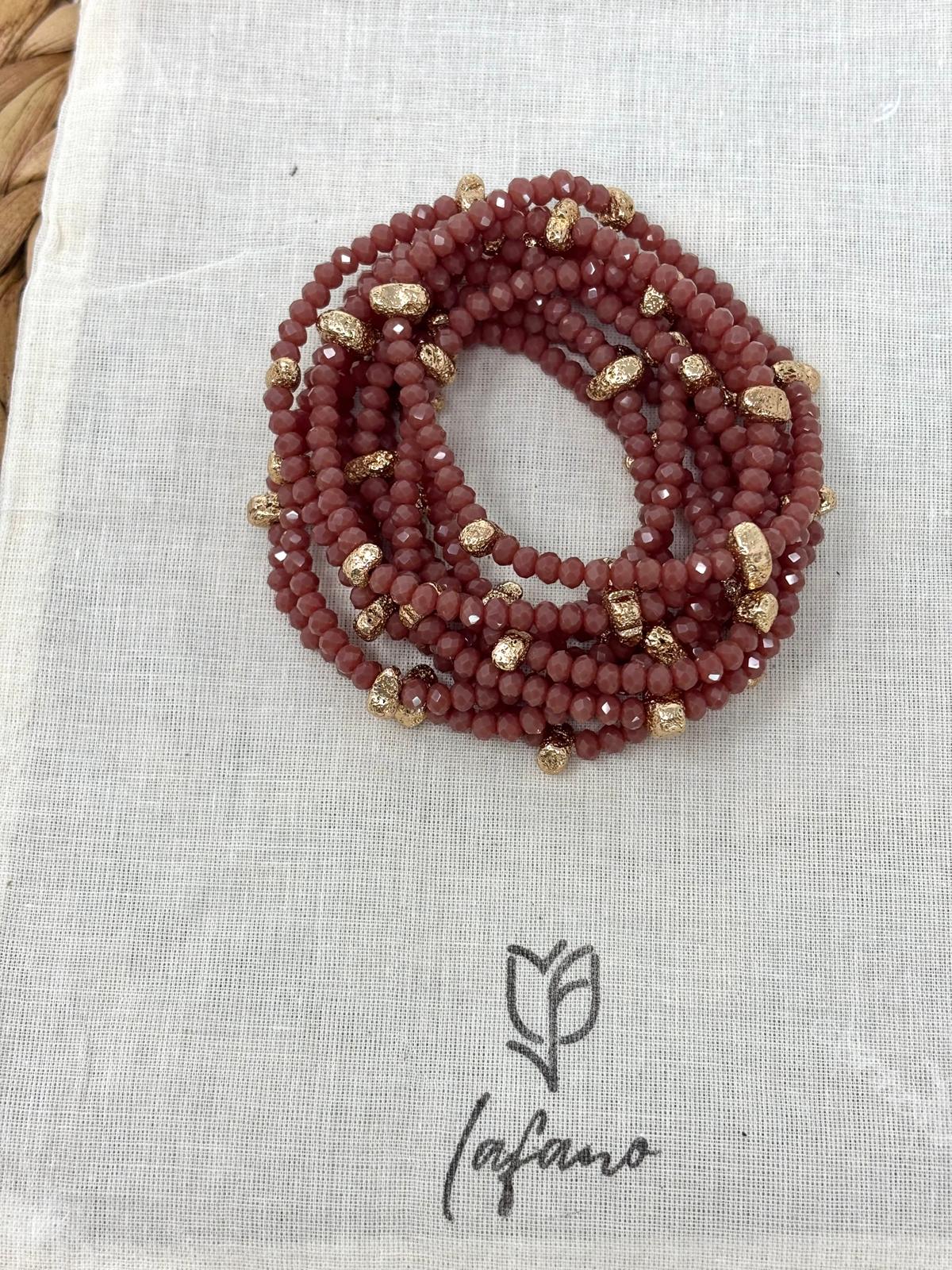 Dusty Rose Bracelets Set