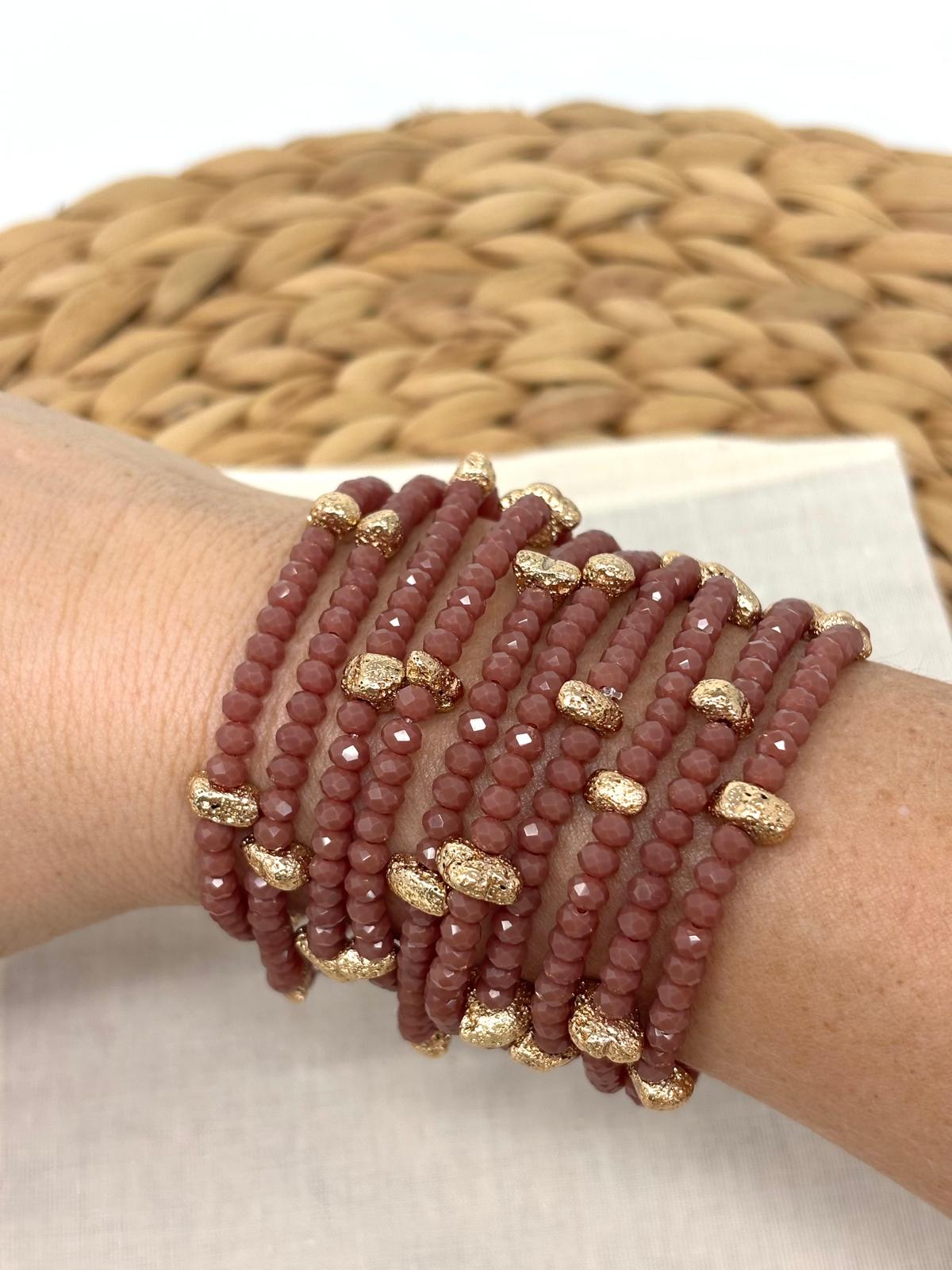 Dusty Rose Bracelets Set