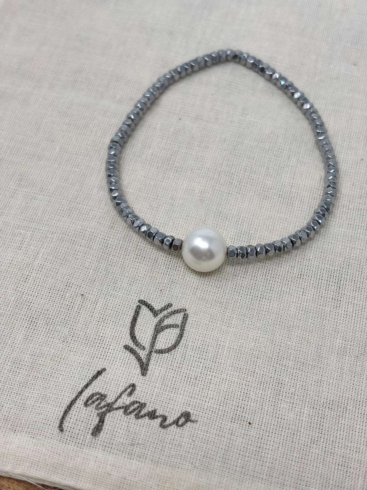 Hematite & Pearl Bracelets
