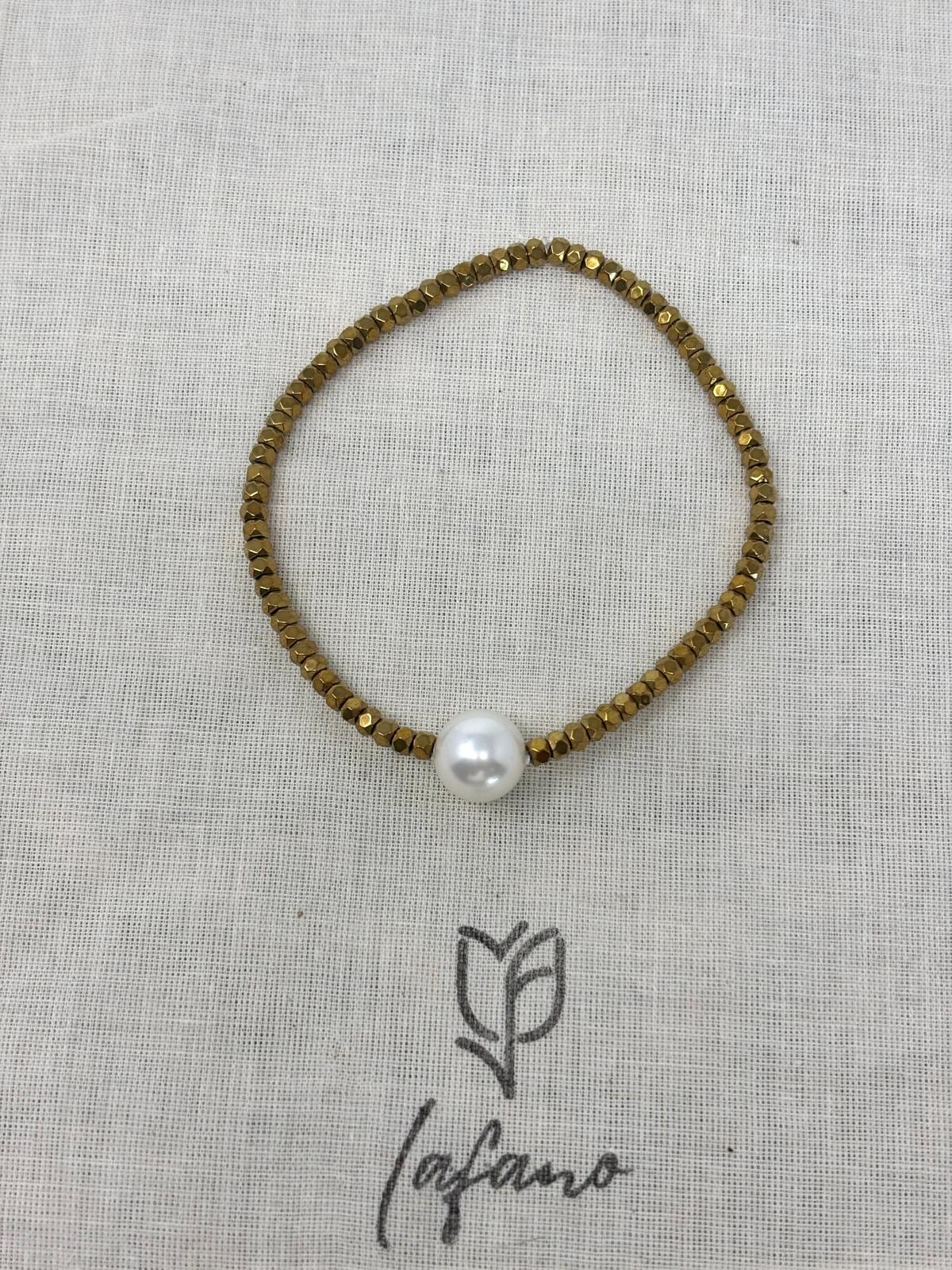 Hematite & Pearl Bracelets