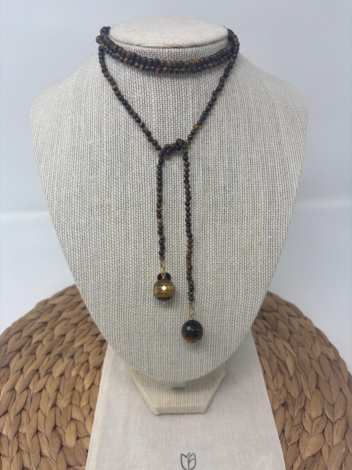 Tiger's Eye Lariat