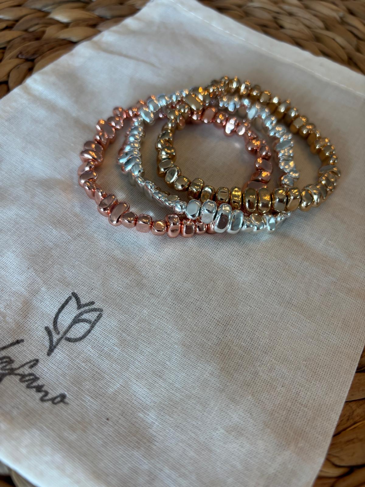 Trinity Hematite Bracelets