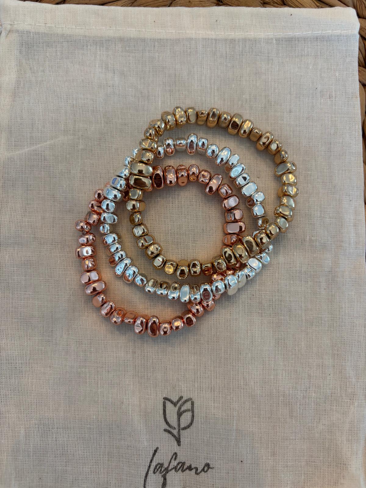 Trinity Hematite Bracelets