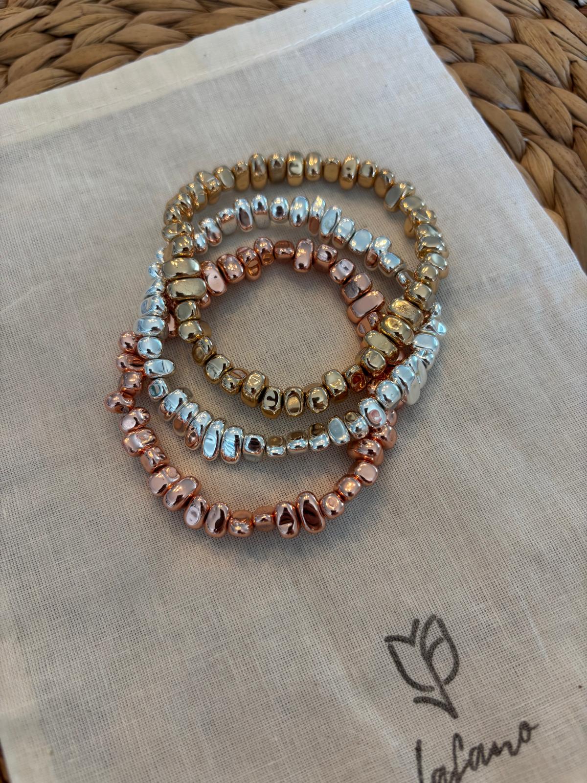 Trinity Hematite Bracelets