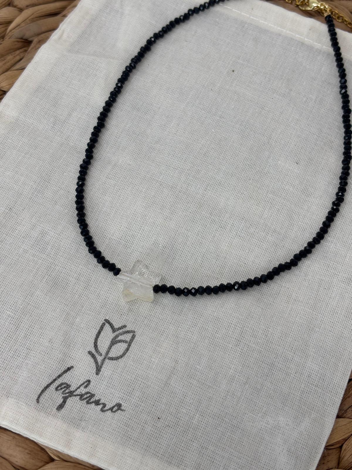 Black & White Star Necklace