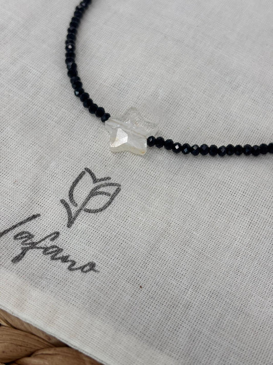 Black & White Star Necklace