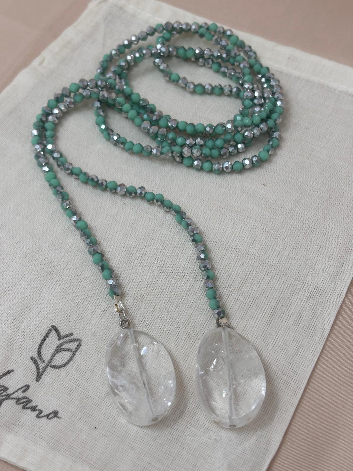 Turquoise & Silver Lariat