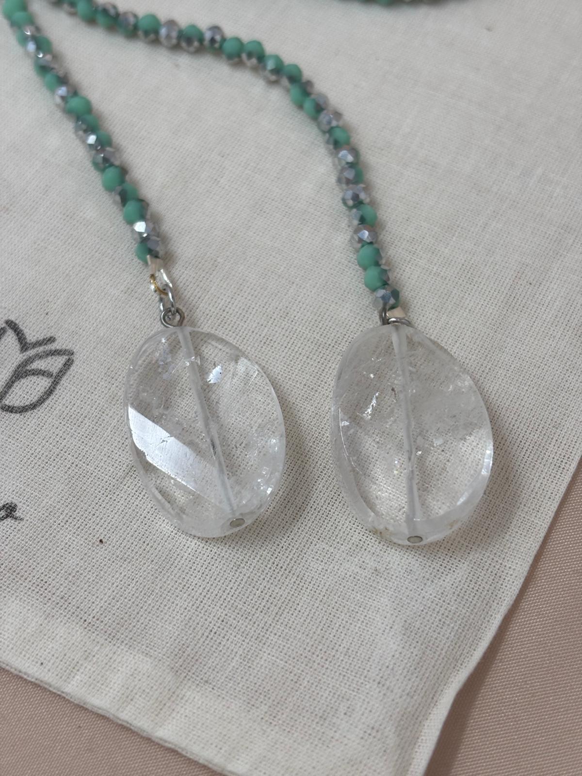 Turquoise & Silver Lariat