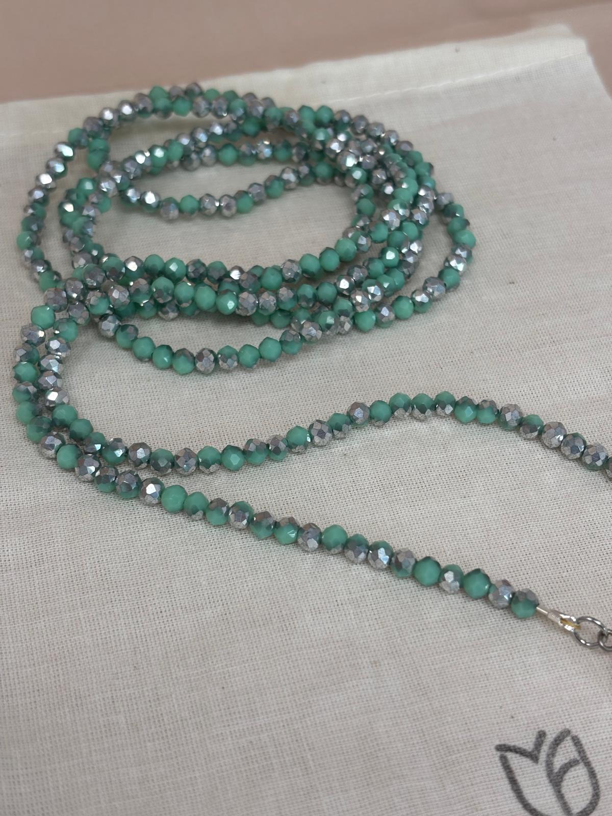 Turquoise & Silver Lariat