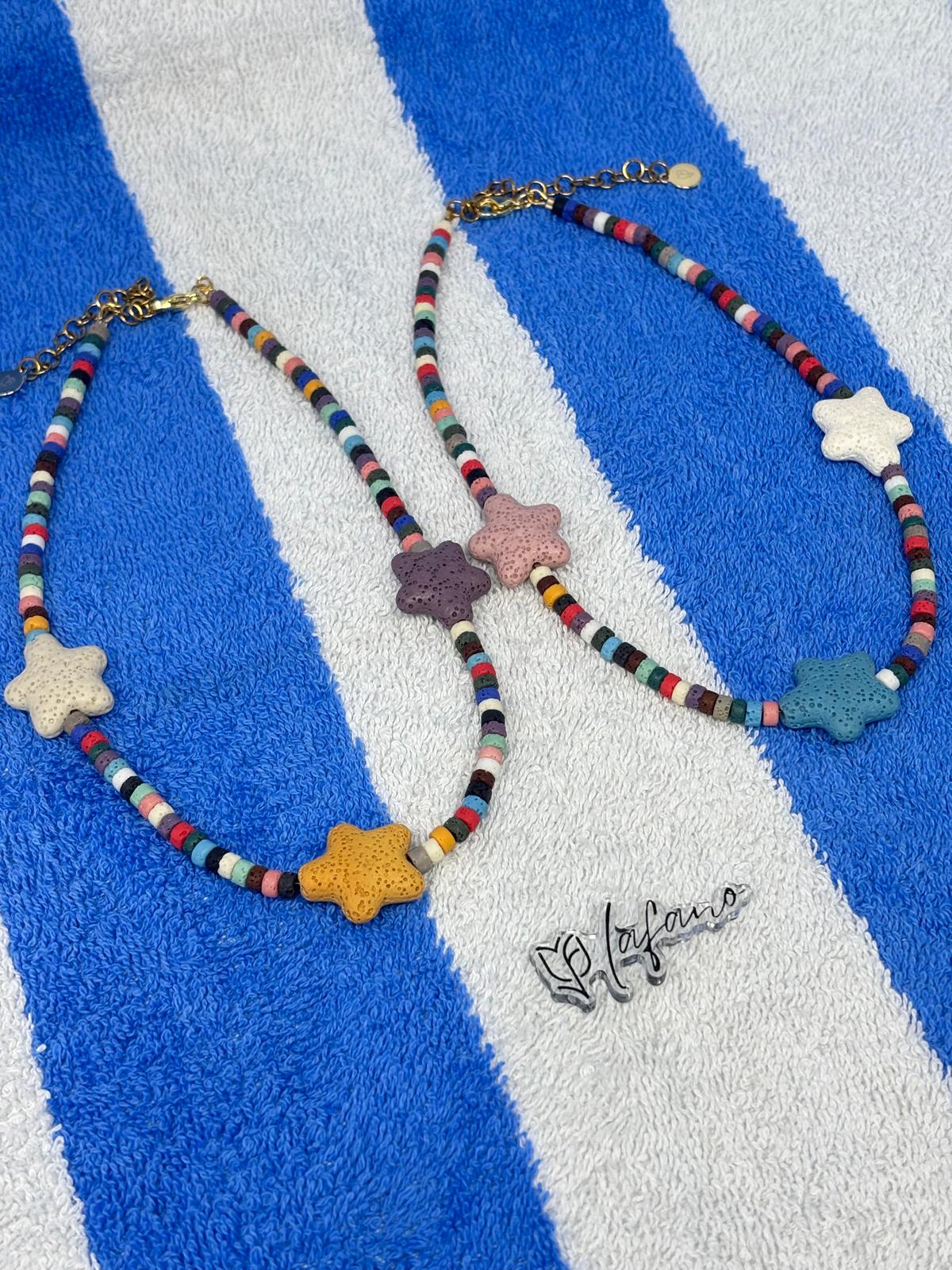 Multi Starfish Necklace