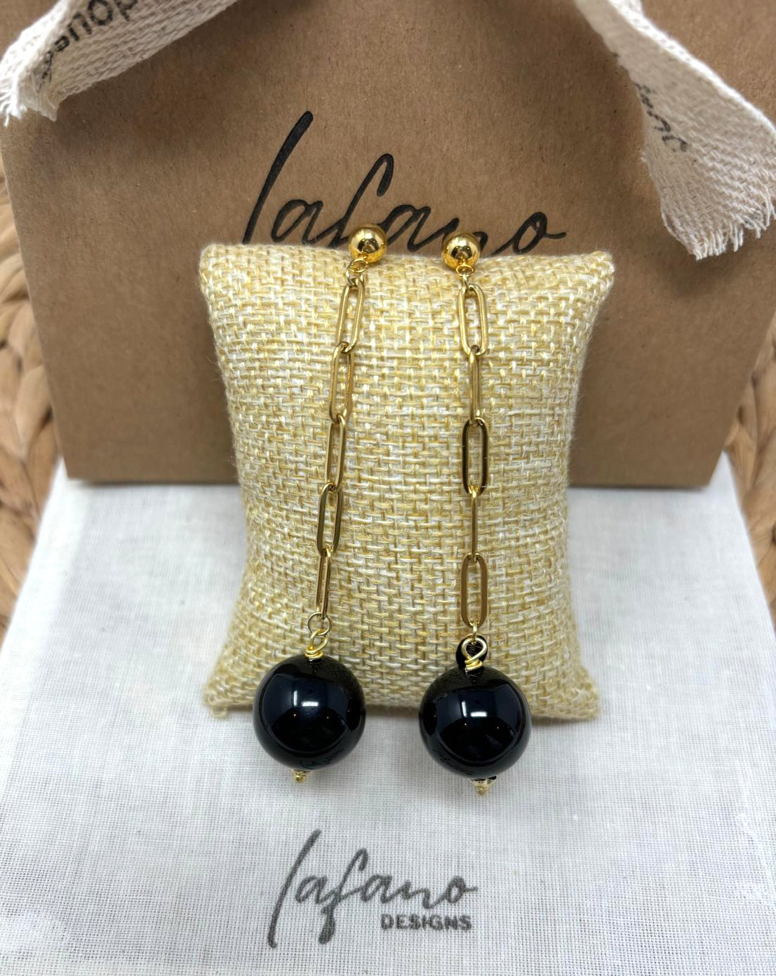 Onyx Dangle Earrings image 0