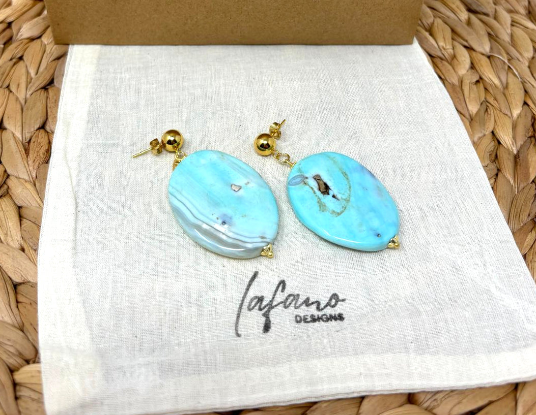Blue Moon Turquoise Earrings image 1