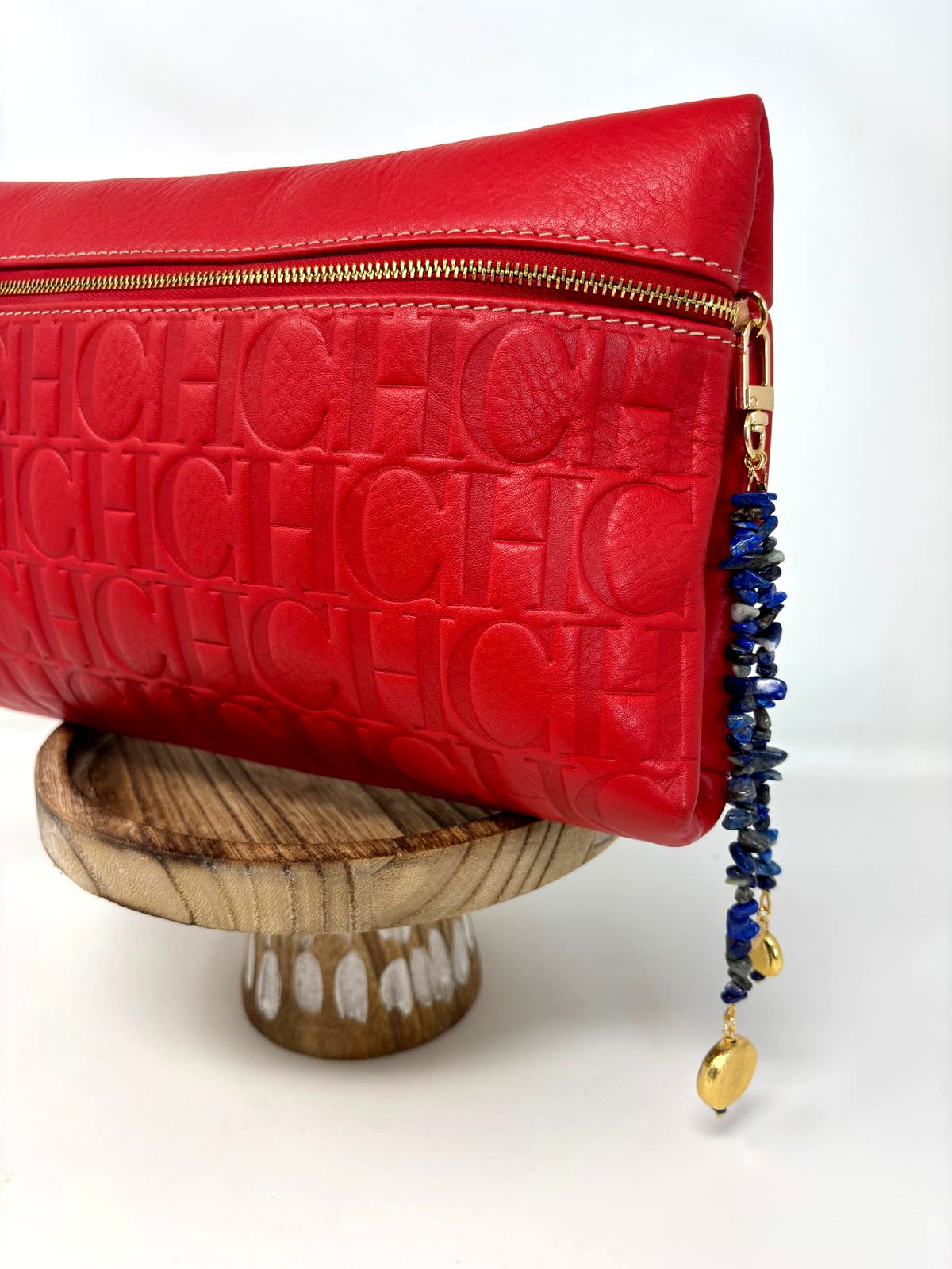 Azure & Gold Bag Charm image 3