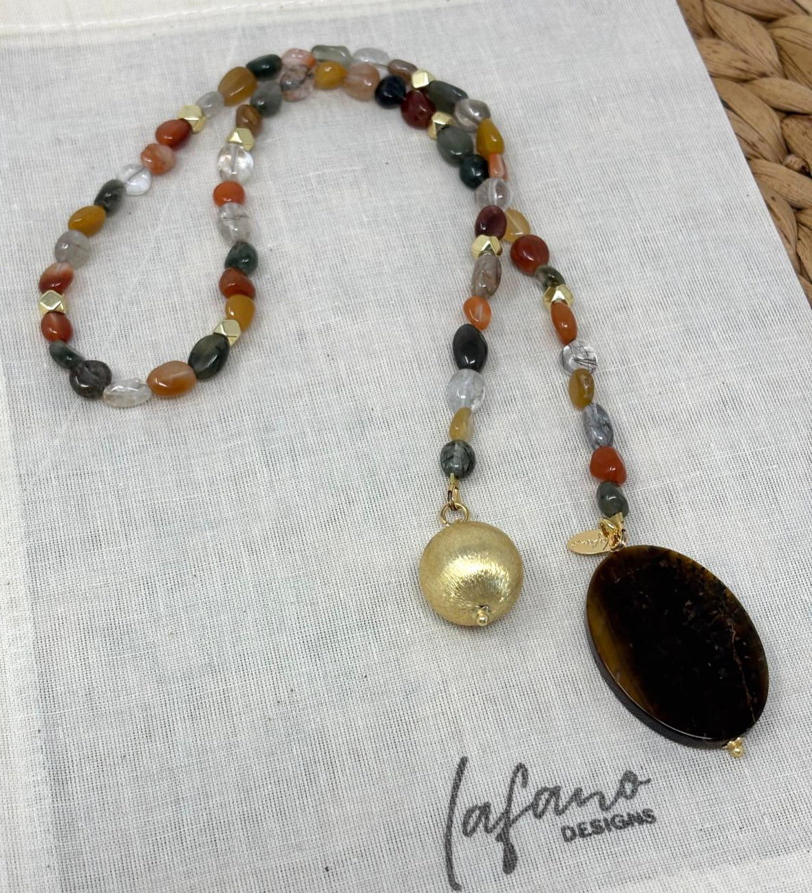 Carnelian Loop Bag Charm image 0