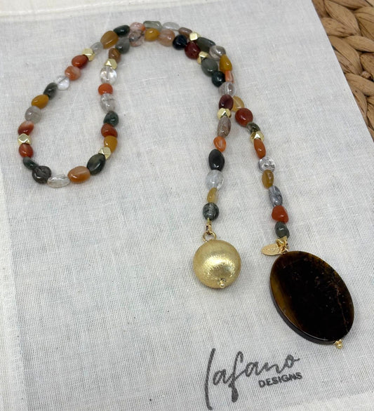Carnelian Loop Bag Charm image 0