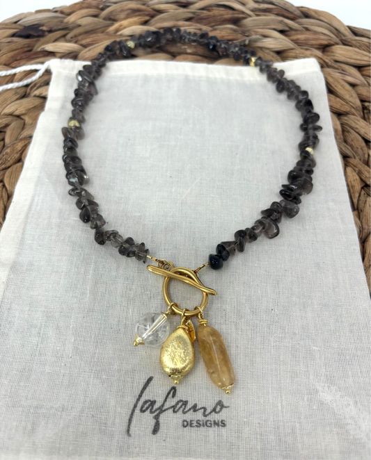 Smoky Charms Short  Necklace image 0