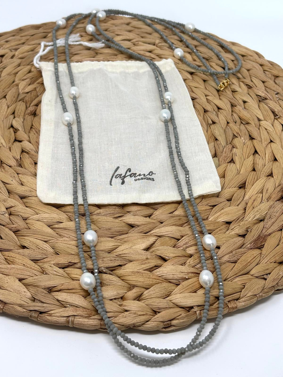 Infinity Gray Necklace image 2